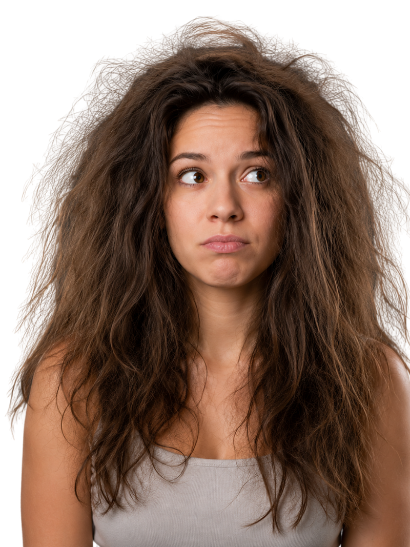 Hair before using Averuna