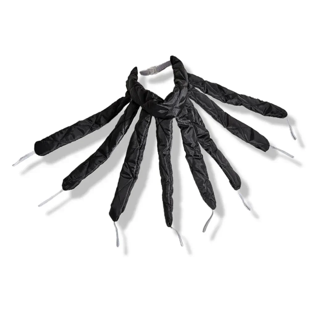 Black heatless curling headband