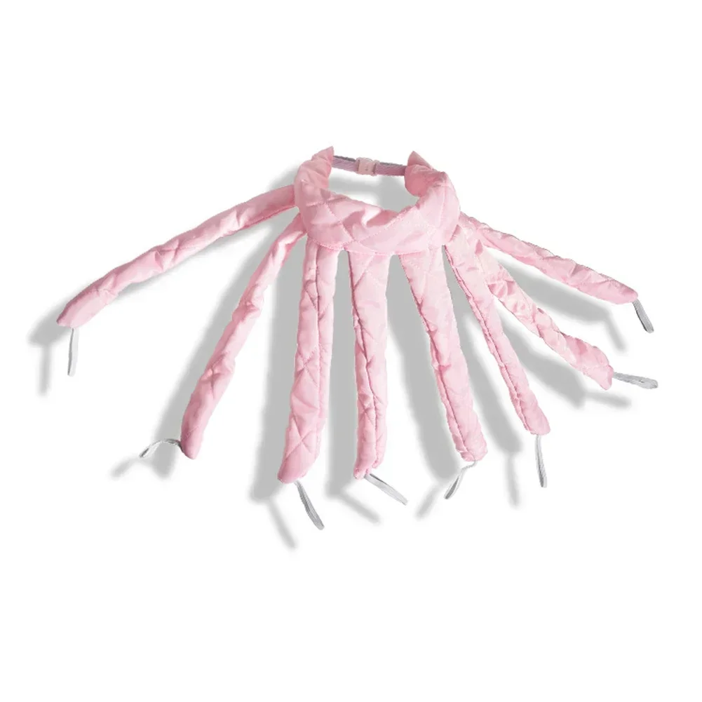 Pink heatless curling headband